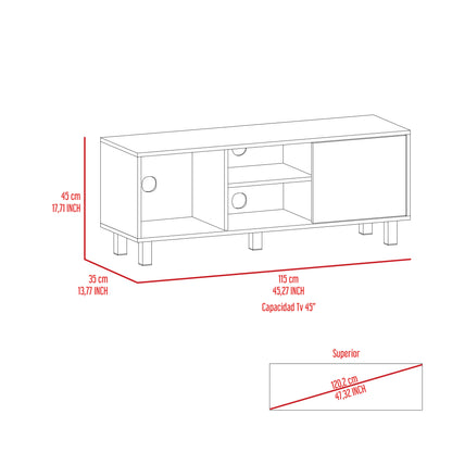 Harrison 3-Shelf Rectangle TV Stand - Light Oak