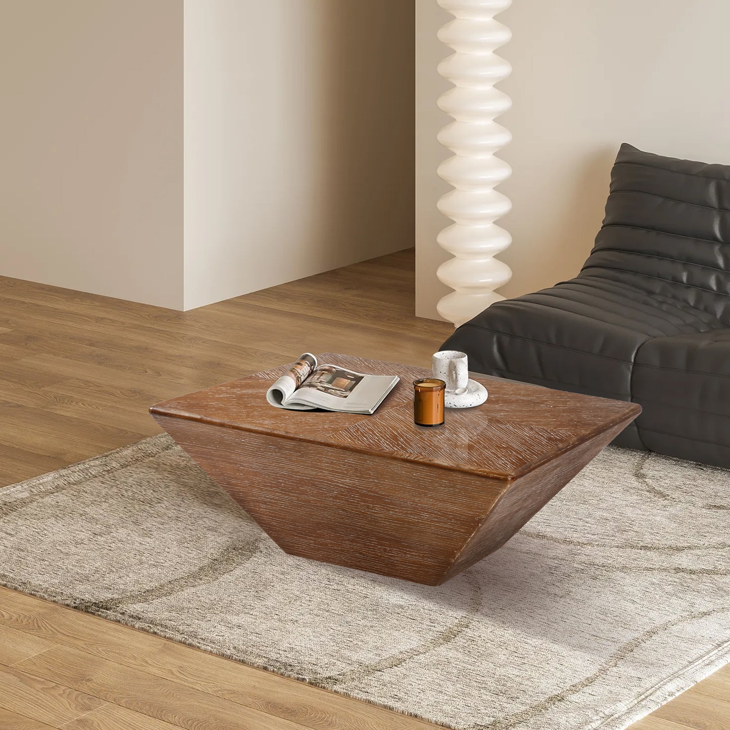 Solidify Coffee Table - Brown