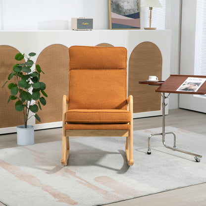 Barton Modern Rocking Chair - Caramel