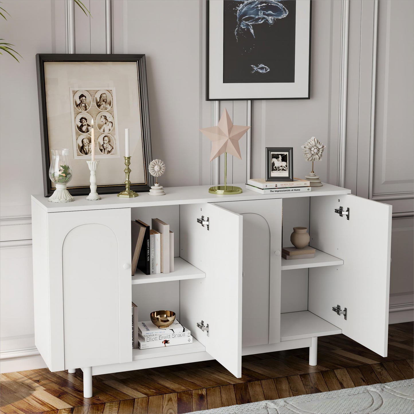 Evie Storage Cabinet - White