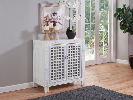 Rio Accent Cabinet - White