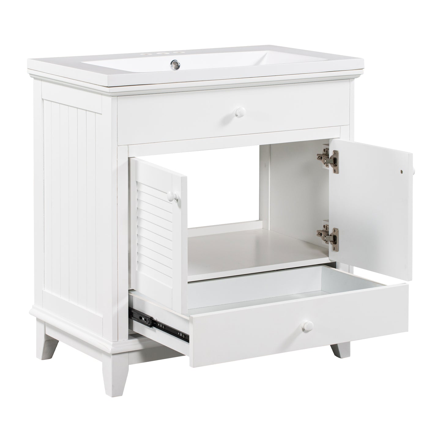 I- Bathroom Vanity - White