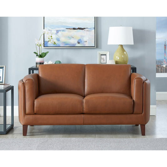 Maui Leather Loveseat