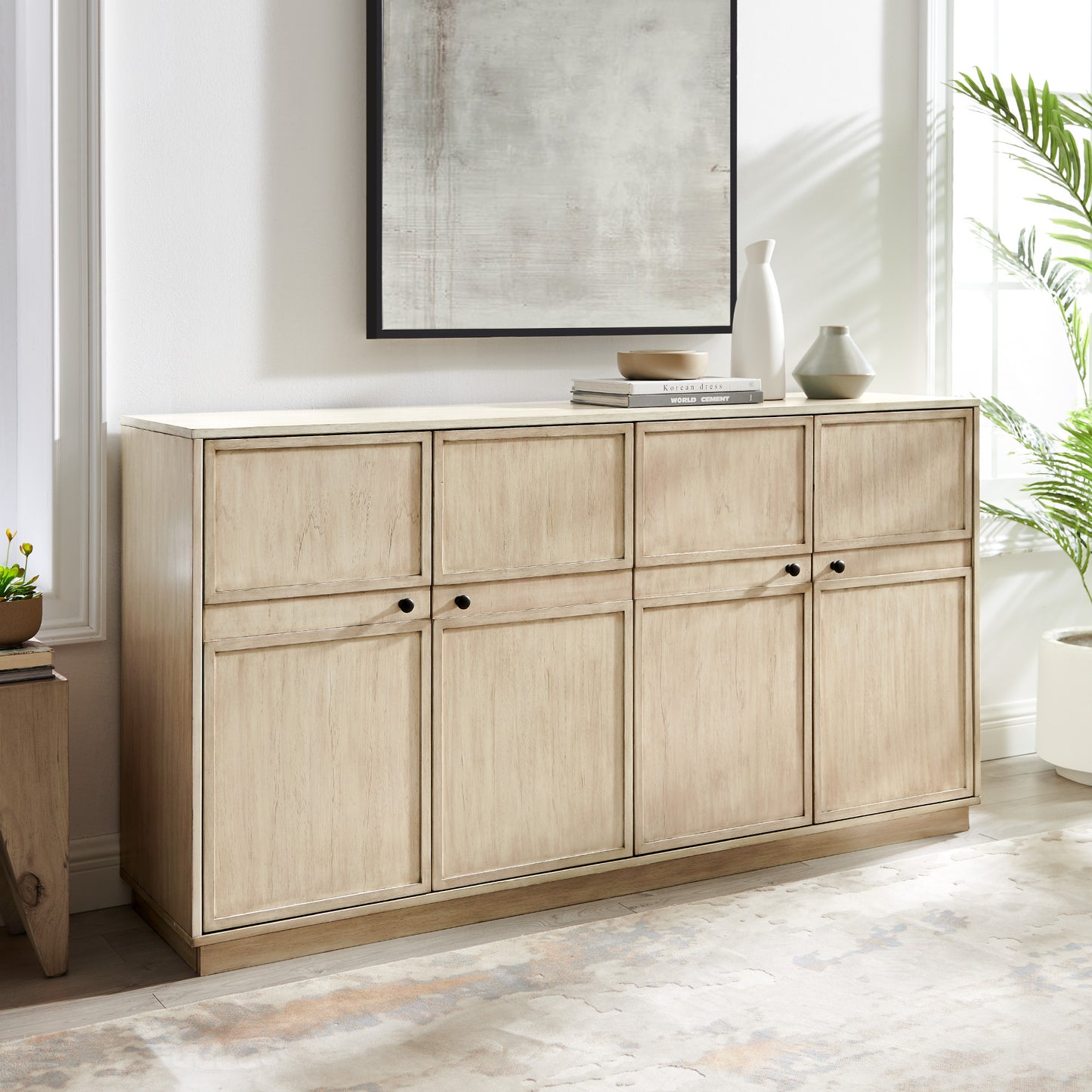 Birch  4-Door Sideboard Buffet