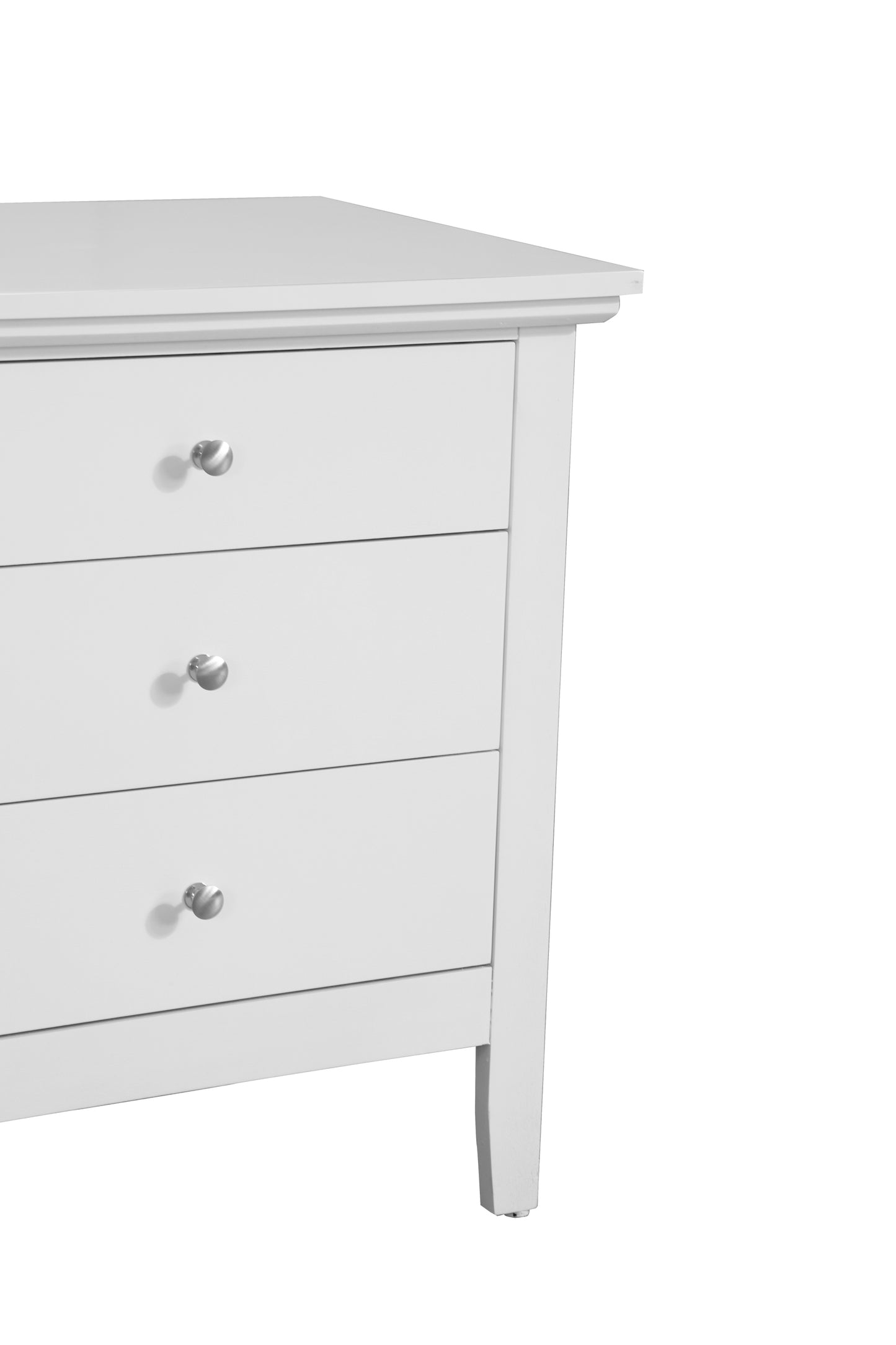 Hammond  3 Drawer Nightstand - White