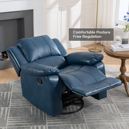 Lawson Swivel and Glider Recliner Chair - Navy Blue