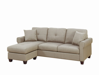 Elysia 2 Pcs Sectional Sofa - Beige