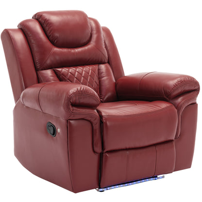 Milo 3 Pieces Recliner Sofa Sets - Red