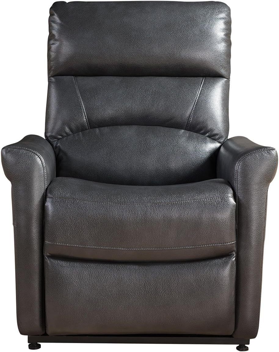 Onyx Faux Leather Upholstered Power Reclining Chair - Charcoal