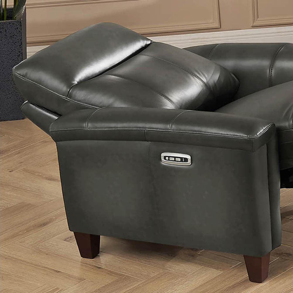 Sherwood Power Headrest Zero Gravity Recliner - Gun Ash