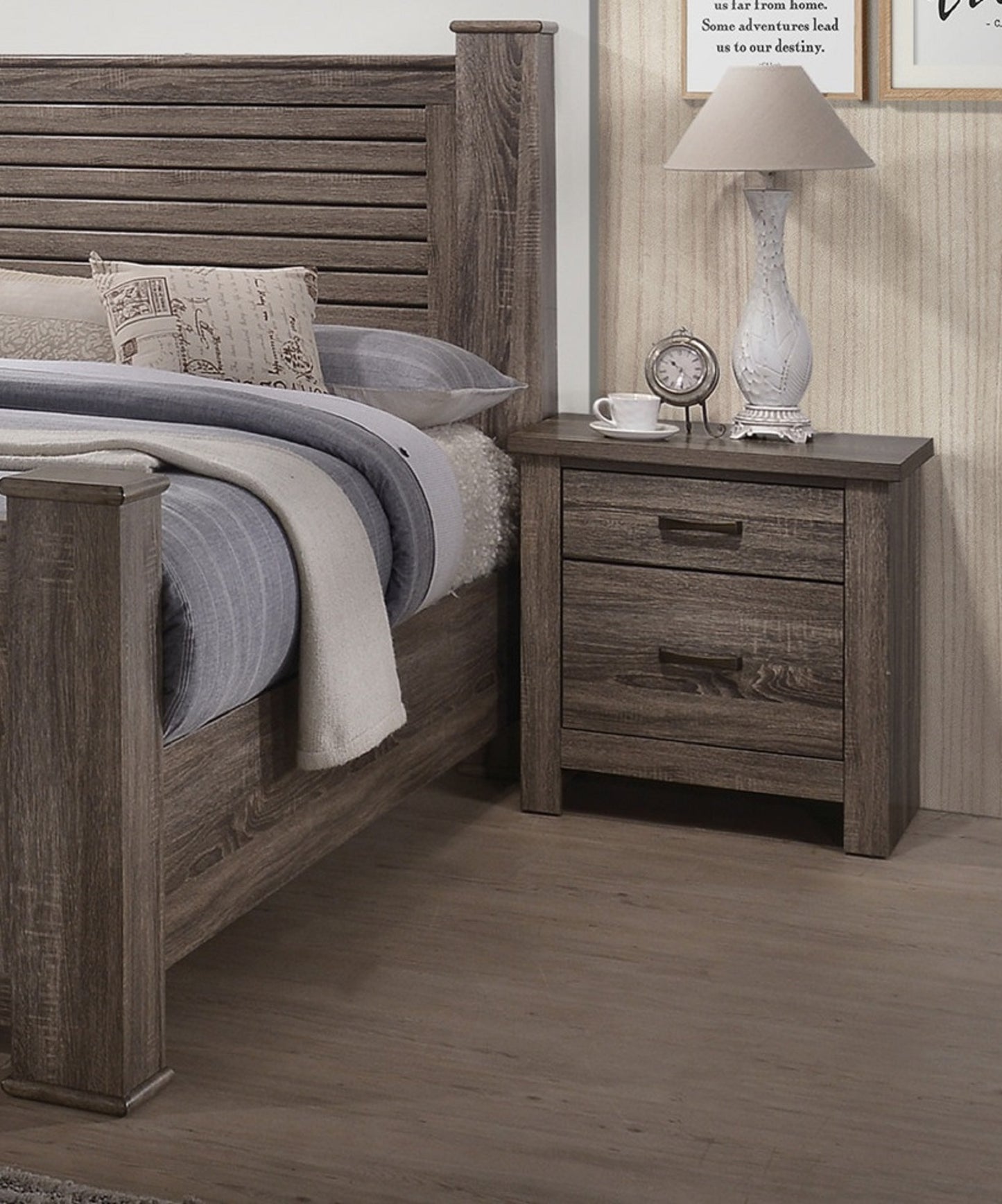 Sato Solidwood Nightstand - Natural