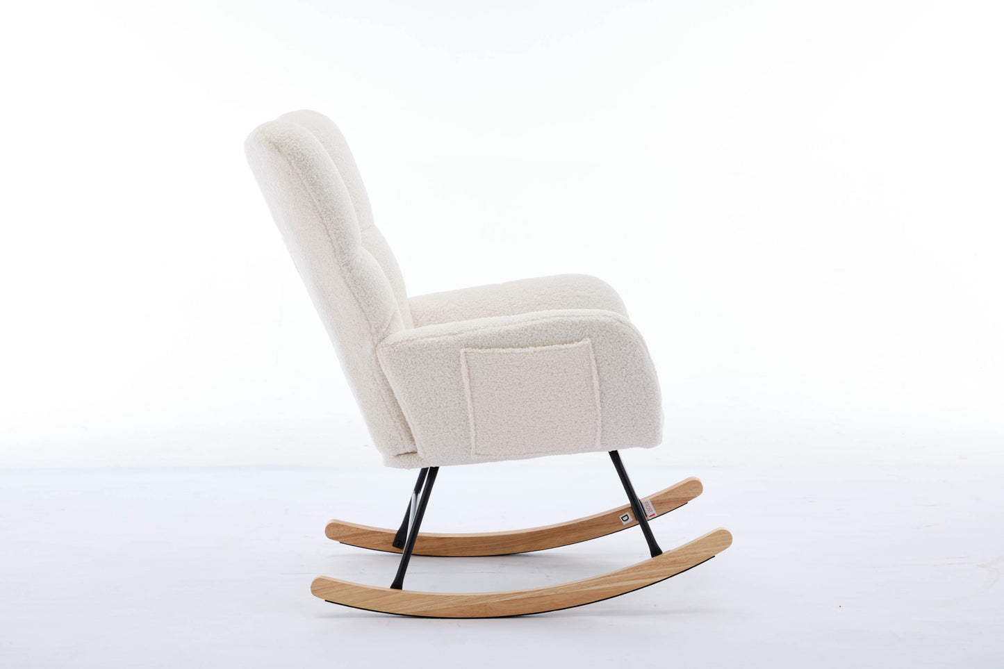 Hari Modern Nursery Rocking Chair - White