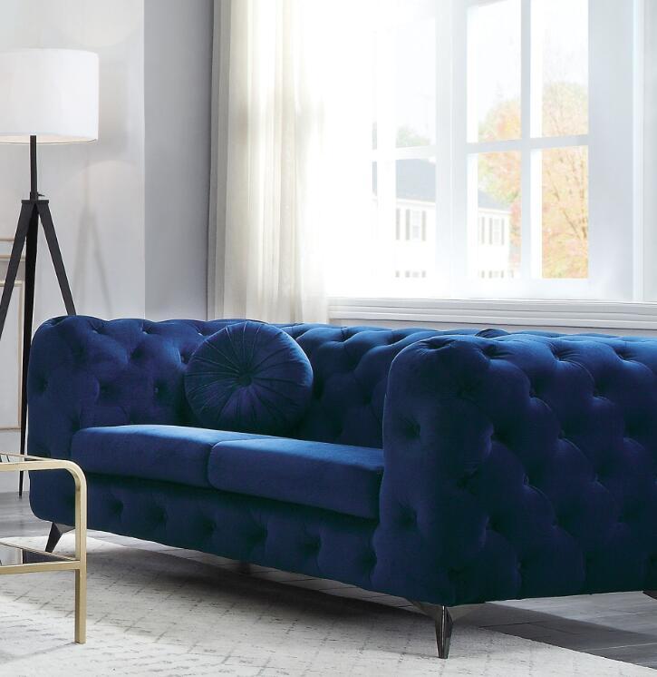 Atronia Fabric Loveseat - Blue