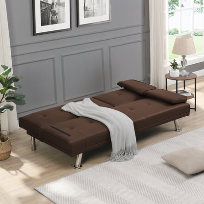 Devo Convertible Sofa Bed  - Brown