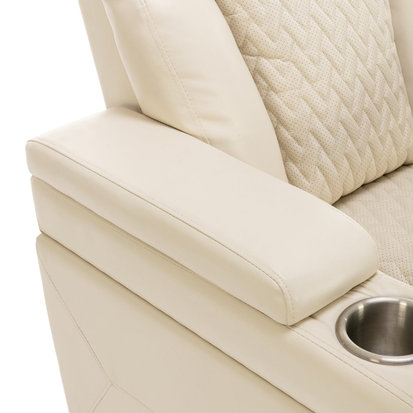 Comfort Max 270 Degree Swivel Power Recliner - White