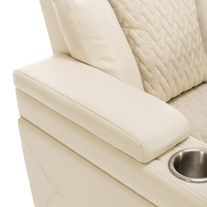 Comfort Max 270 Degree Swivel Power Recliner - White