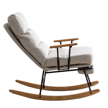 Cordova Gliding Rocking Chair - Light Gray