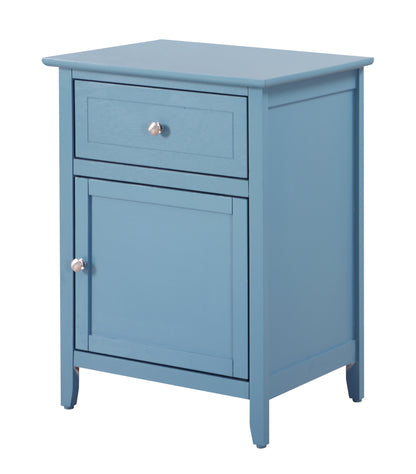 Izzy 1 Drawer 1 Door Nightstand - Teal