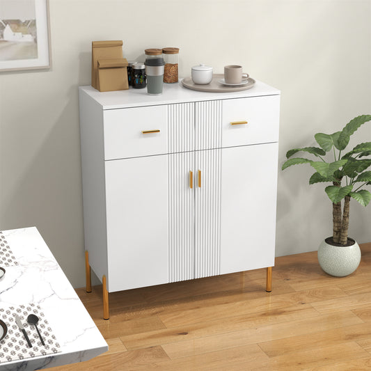 Erma Two Doors Accent Cabinet - White