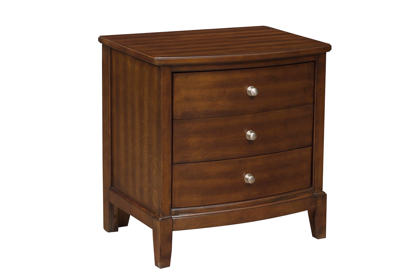 Civi Nightstand of 3x Drawers - Dark Cherry