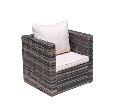 Goss Outdoor Patio Rattan Chaise Lounge Chair - Beige