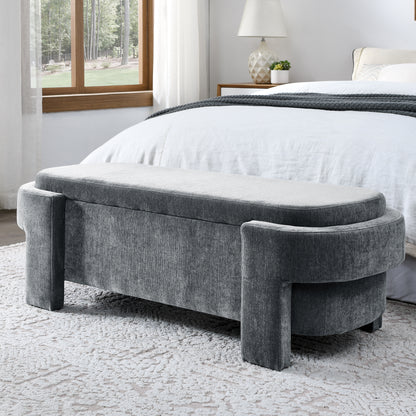 Rita Storage Bench - Gray