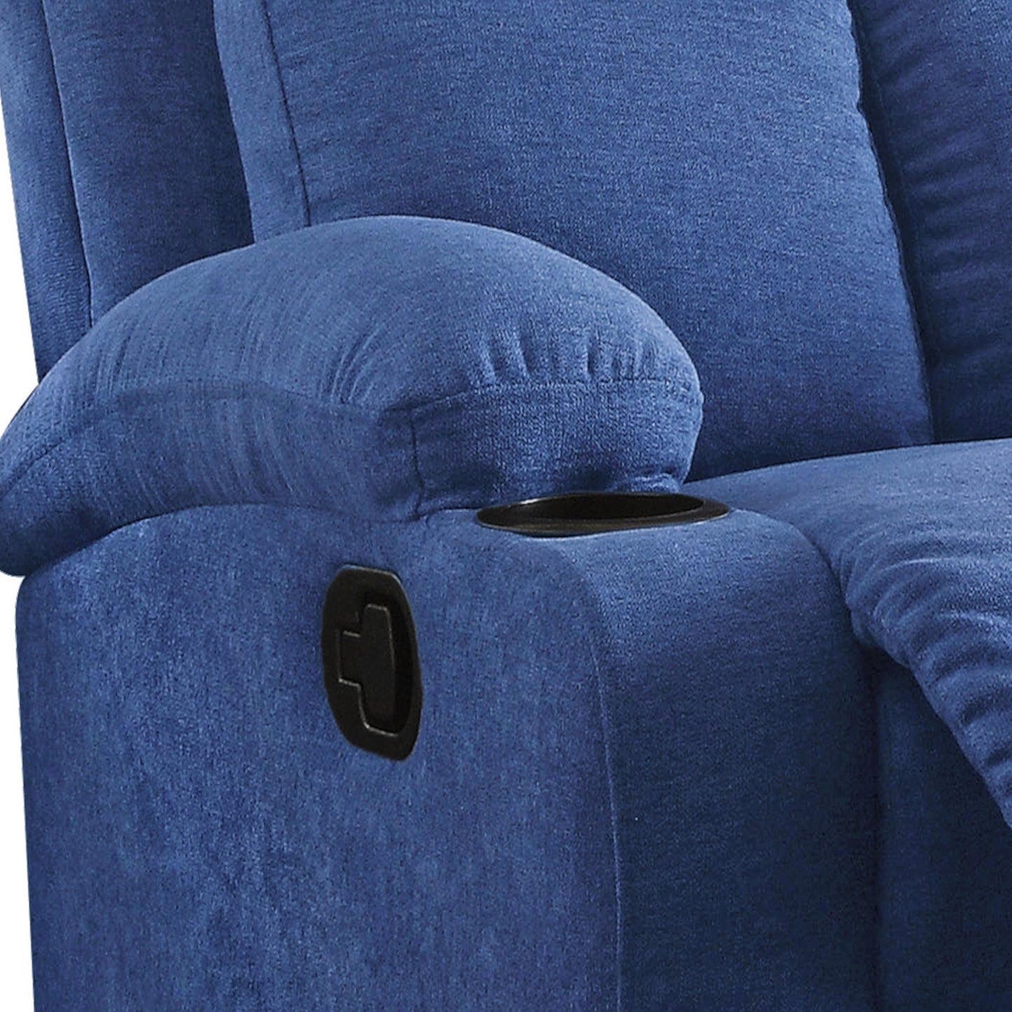 Voe Recliner Chair with Cup Holder - Blue