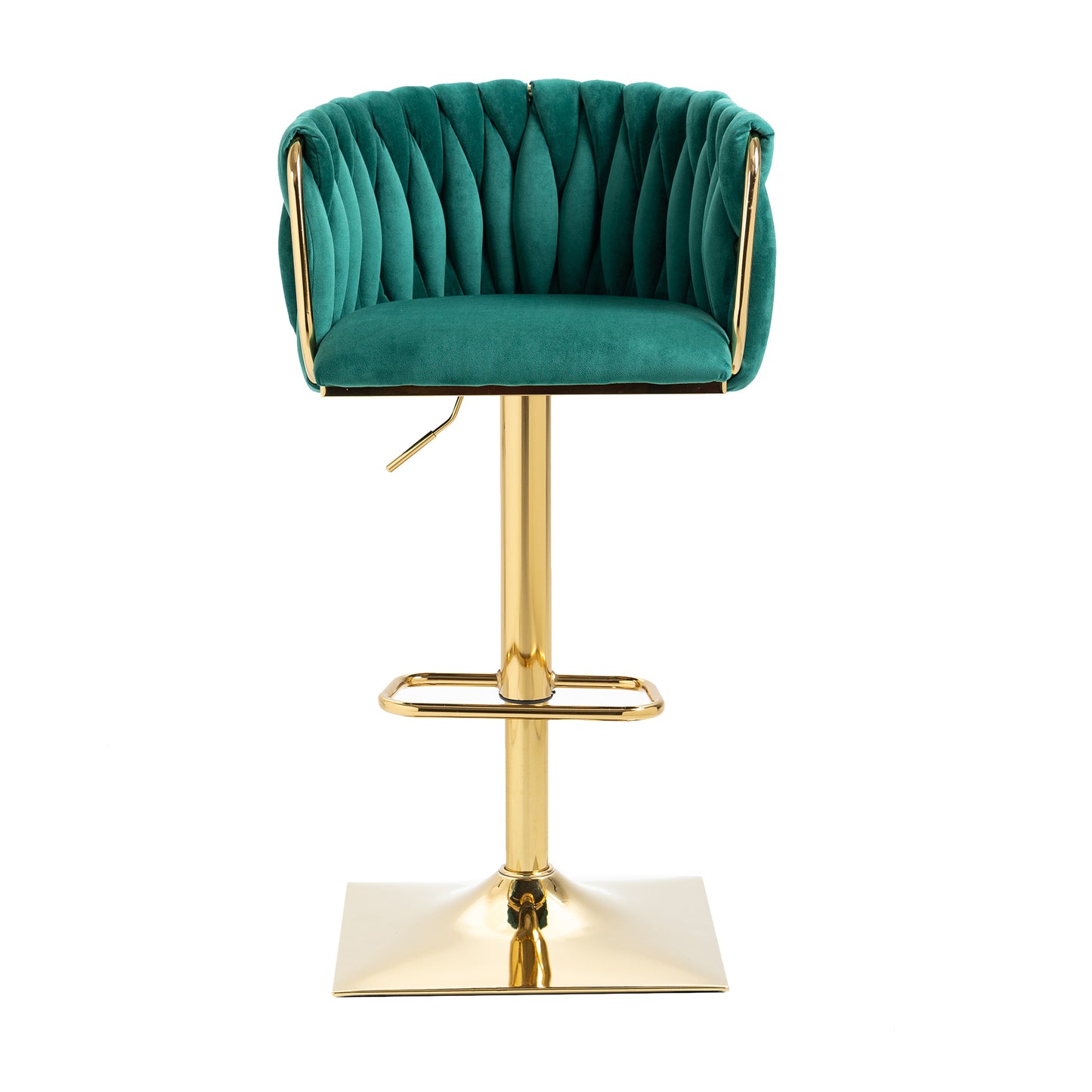 Noah Vintage Counter Height Bar Chairs   - Emerald Set of 2