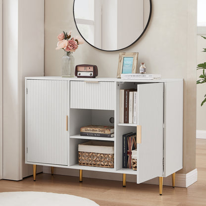 Porter 3 Drawers and 2 Doors  Sideboard Cabinet - White