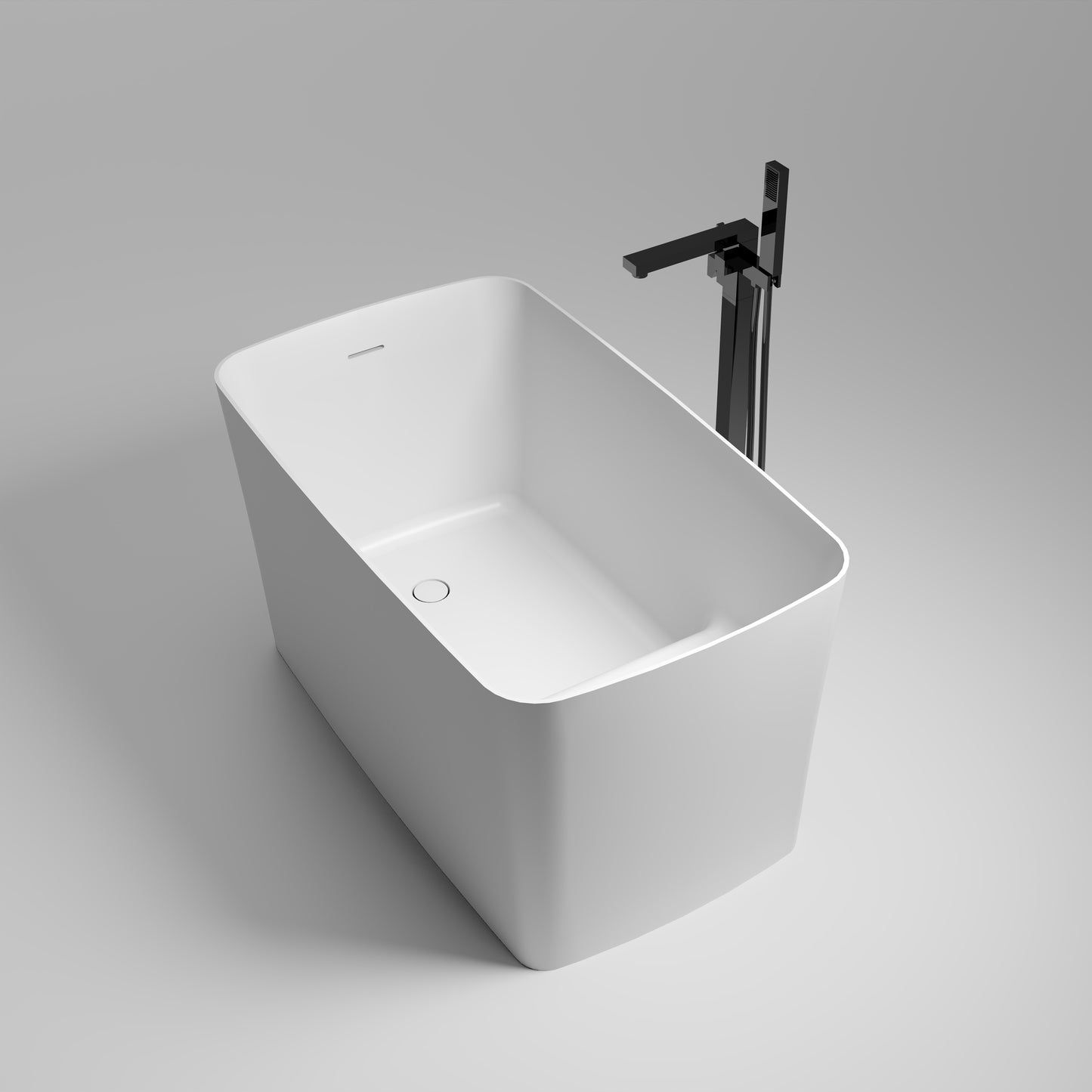 Tomi 47'' Freestanding Japanese Soaking Bathtub with Built-in Seat