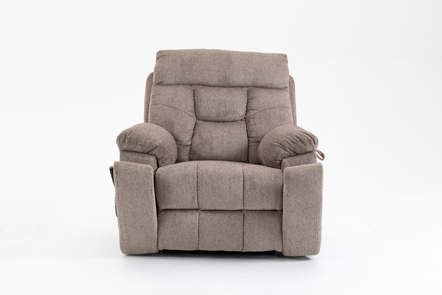 Wilson Power Electric Chenille Reclining Chair - Light Brown