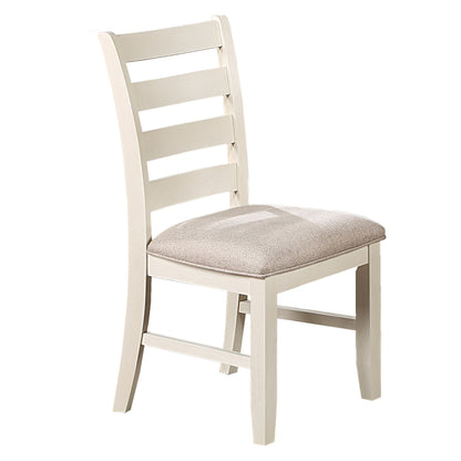 Viva II Fabric Cushion Seats Dining Chair (Set of 2) - White