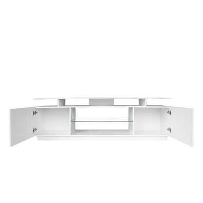 Utto TV Stand for 80 Inch TV Stands - White