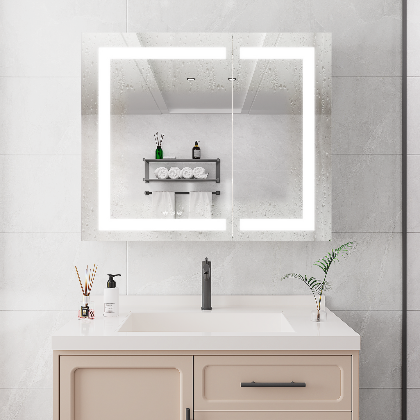 Vue Medicine Cabinet with LED Vanity Mirror