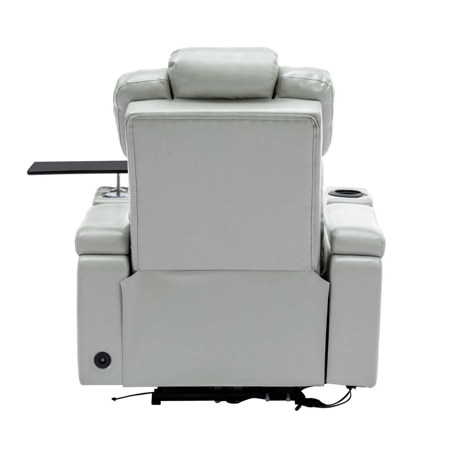 Xavier PU Leather Power Recliner - Gray