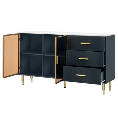 Finch Sideboard Buffet - Navy Blue