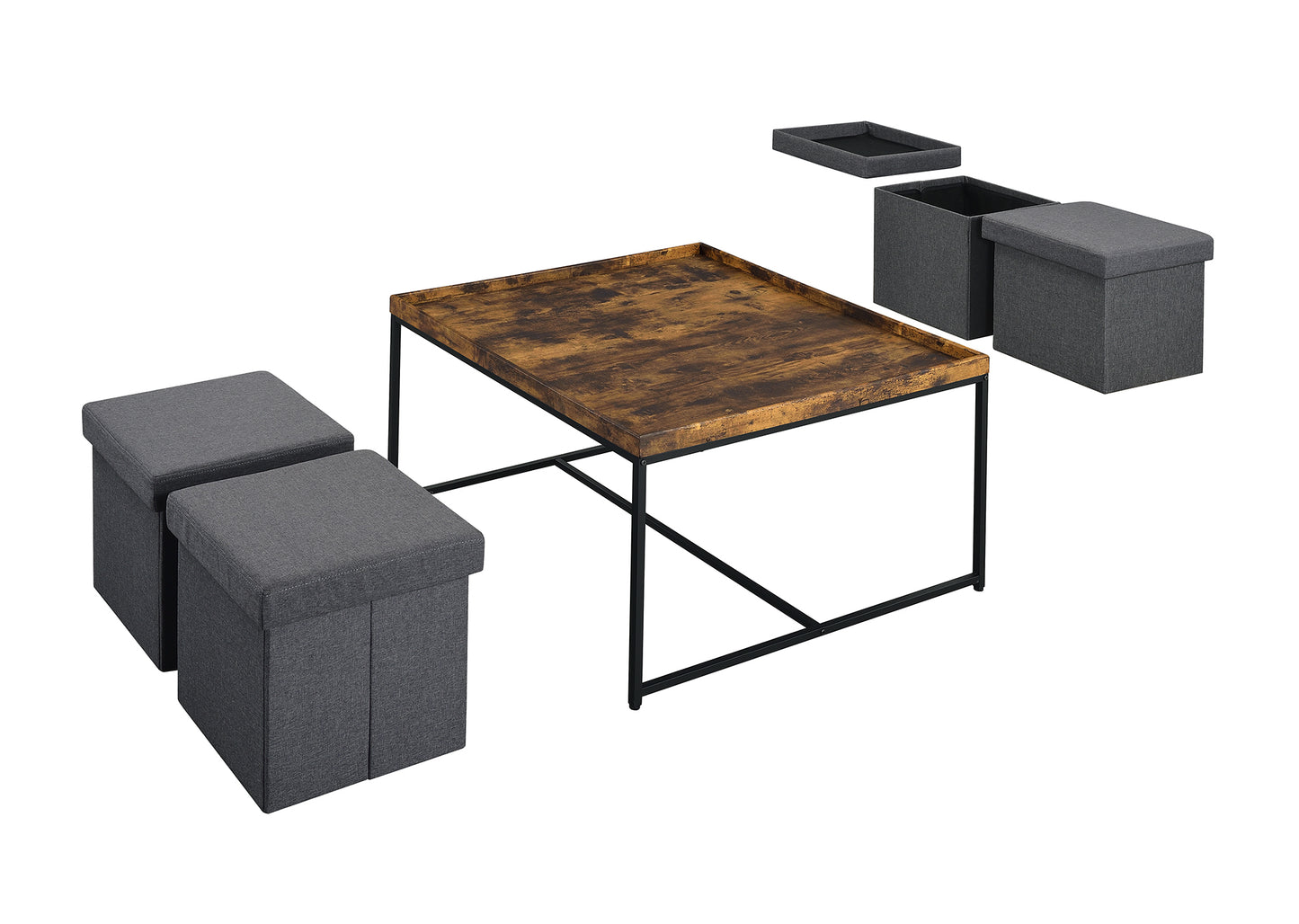 Vinny 5 Piece Coffee Table Set