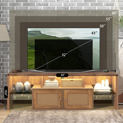 Nida TV Stand with LED lights