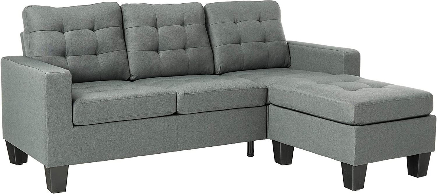 Aiden Sectional Sofa (Chaise) - Gray