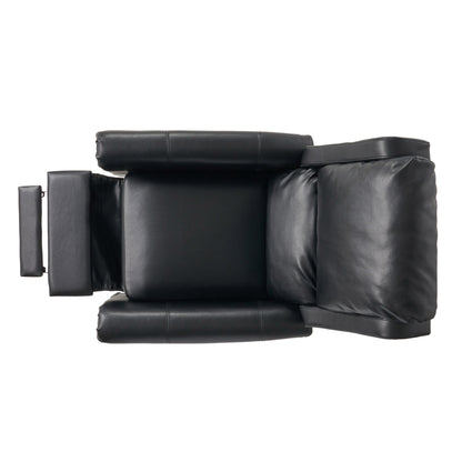 Henson Faux Leather Recliner Chair - Black