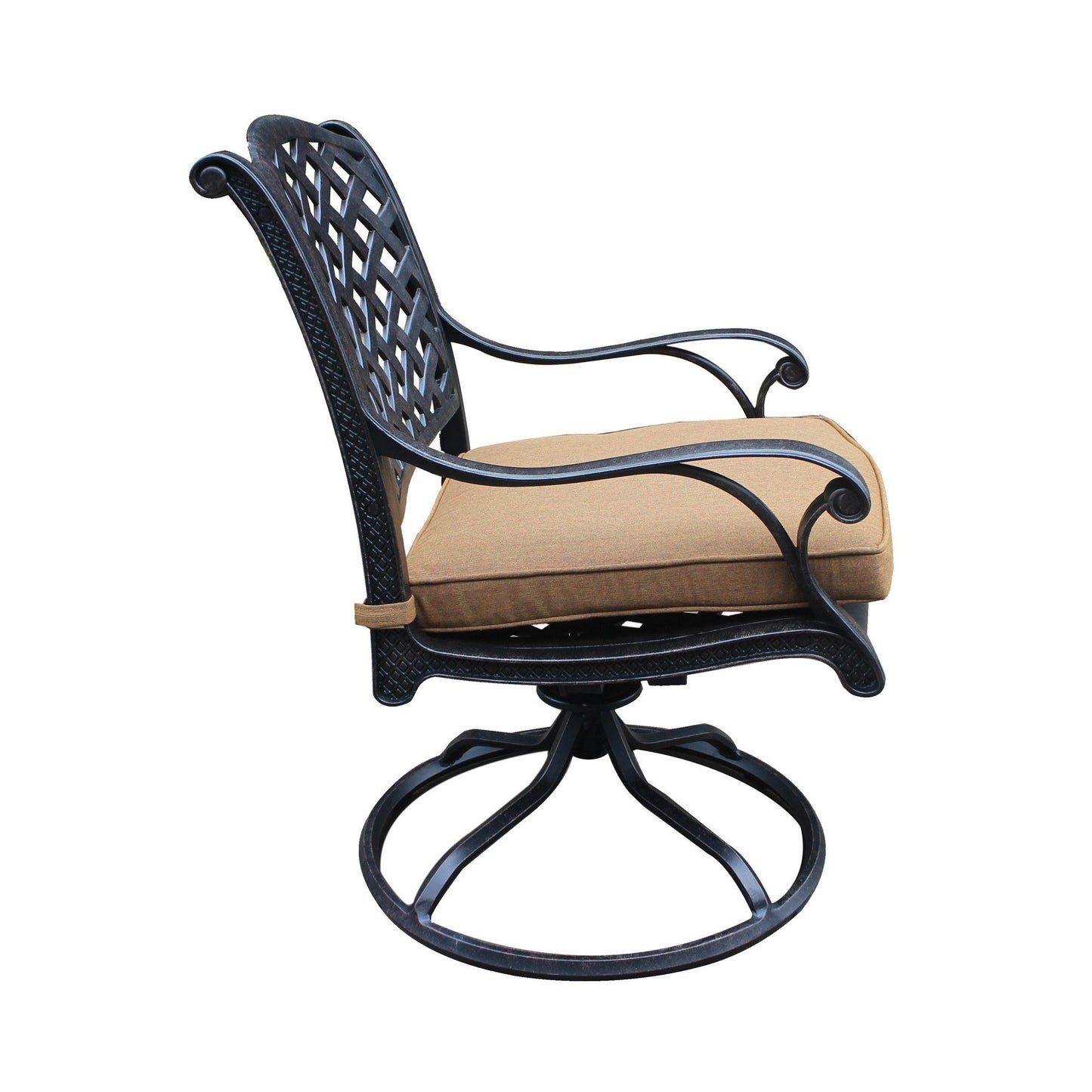 Rosita Patio Dining Swivel Rocker (Set of 2) - Brown