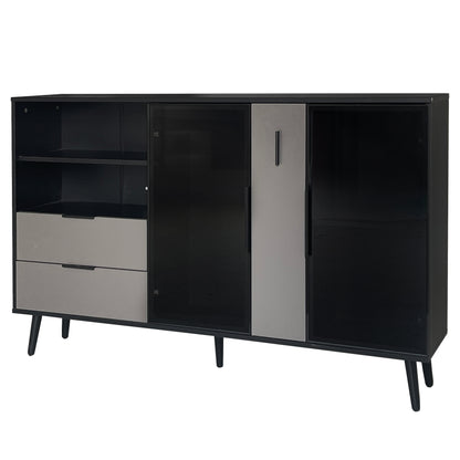 Bella Storage Cabinet - Black/Gray