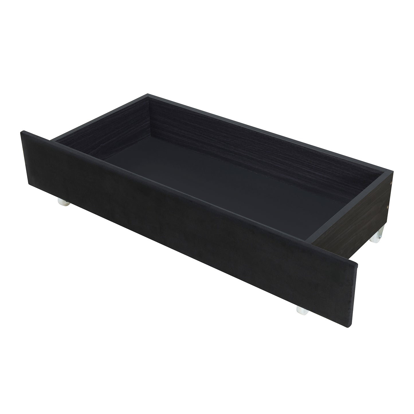 Omo Queen Size Upholstered Platform Bed - Black