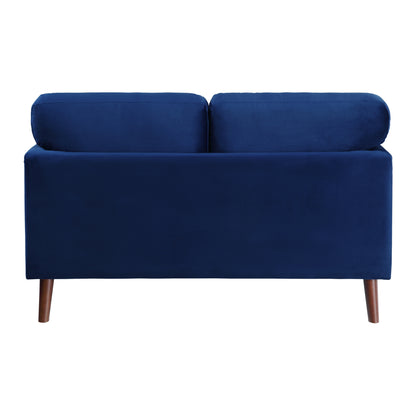 Darcy Velvet Loveseat - Blue