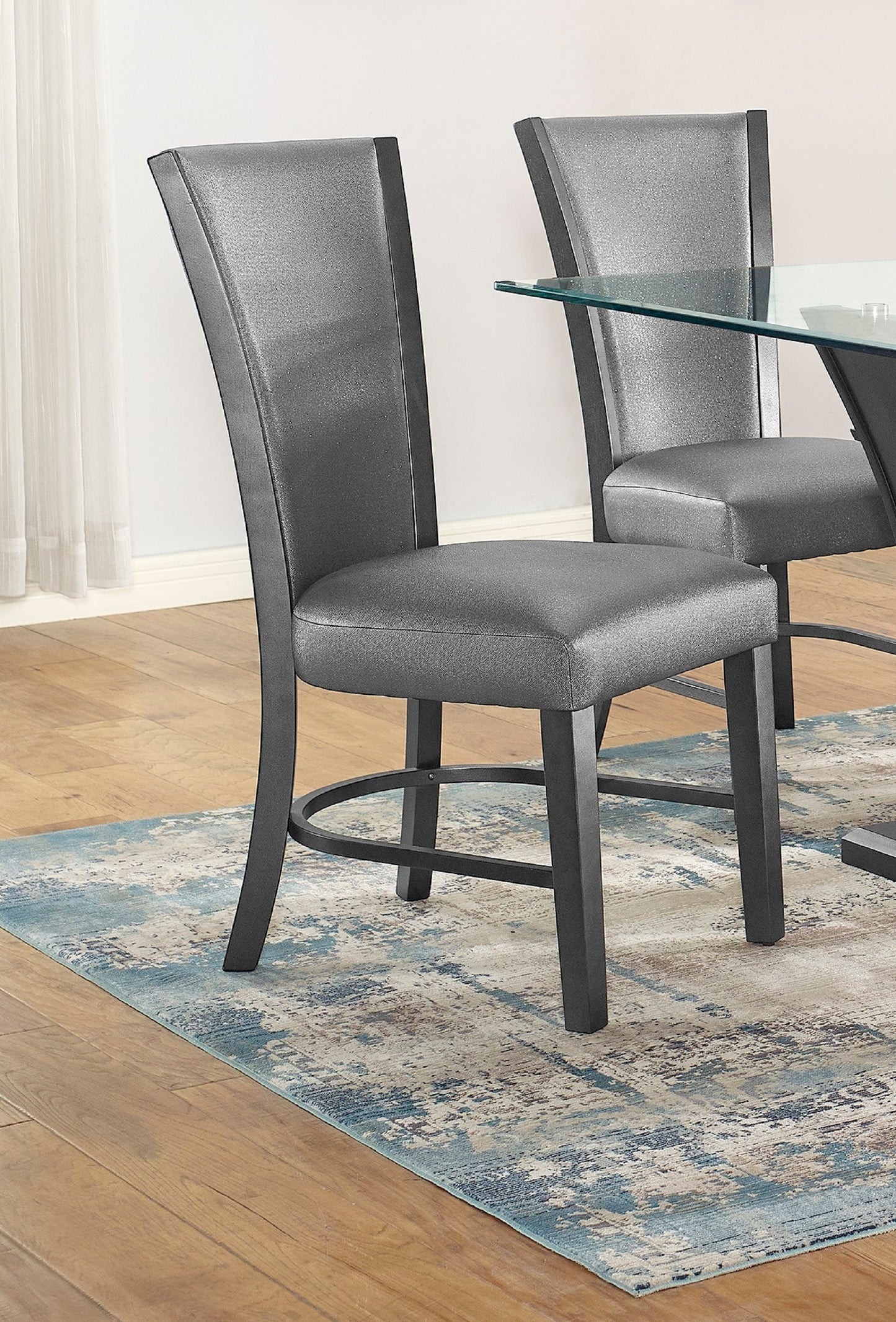 Oliver Fabric Dining Chair Set of 2 - Gray