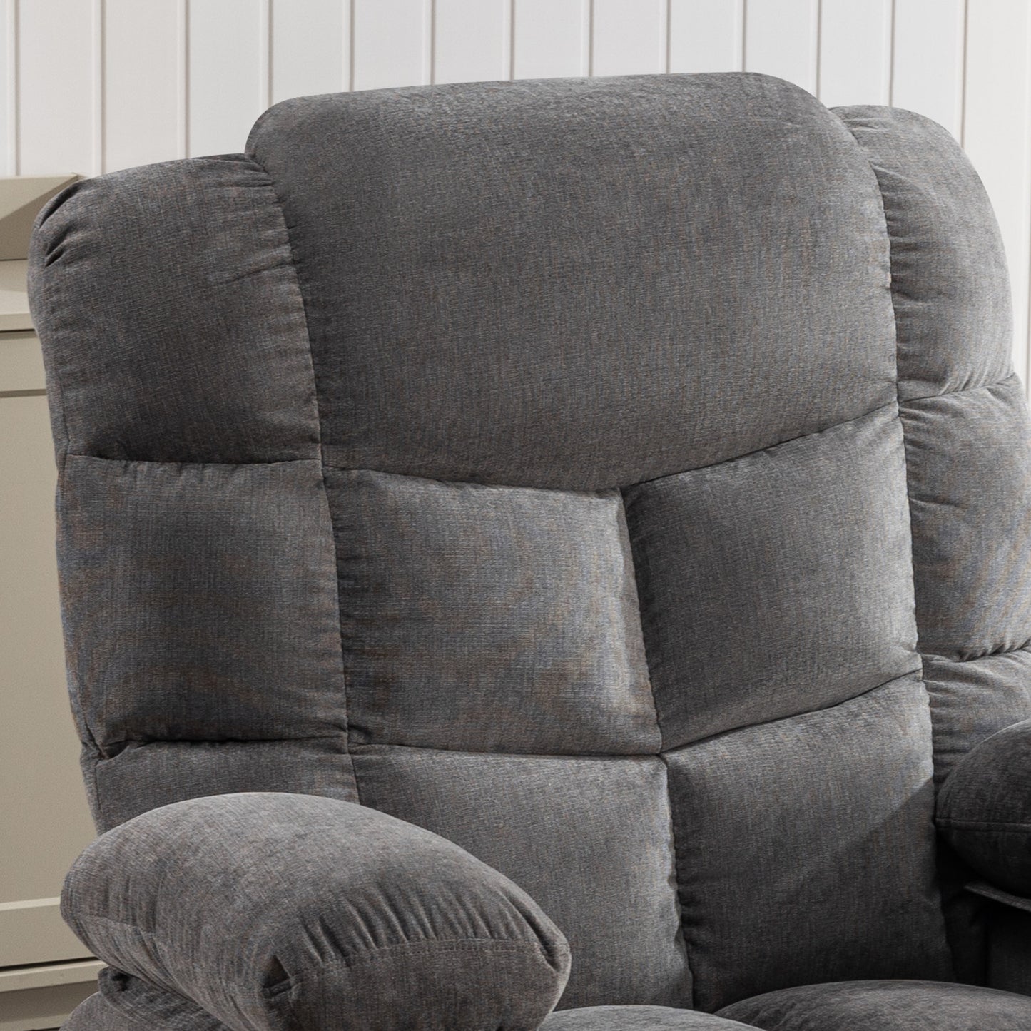 Cruiser Massage Rocker Recliner Chair - Gray