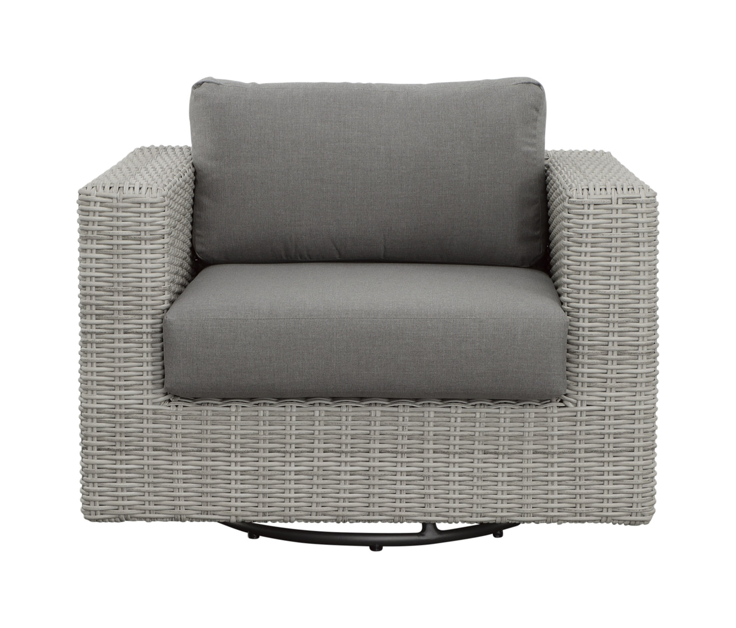 Lomax Outdoor Swivel Chair - Light Gray