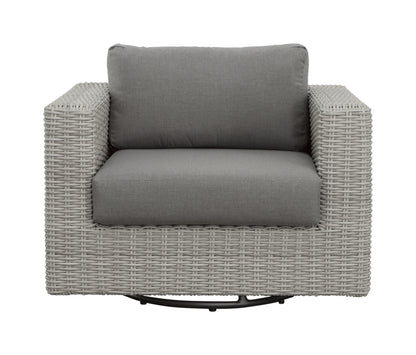 Lomax Outdoor Swivel Chair - Light Gray