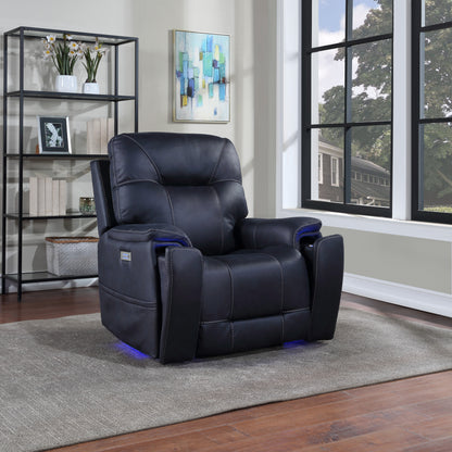 Celia Triple-Power Recliner - Dark Blue