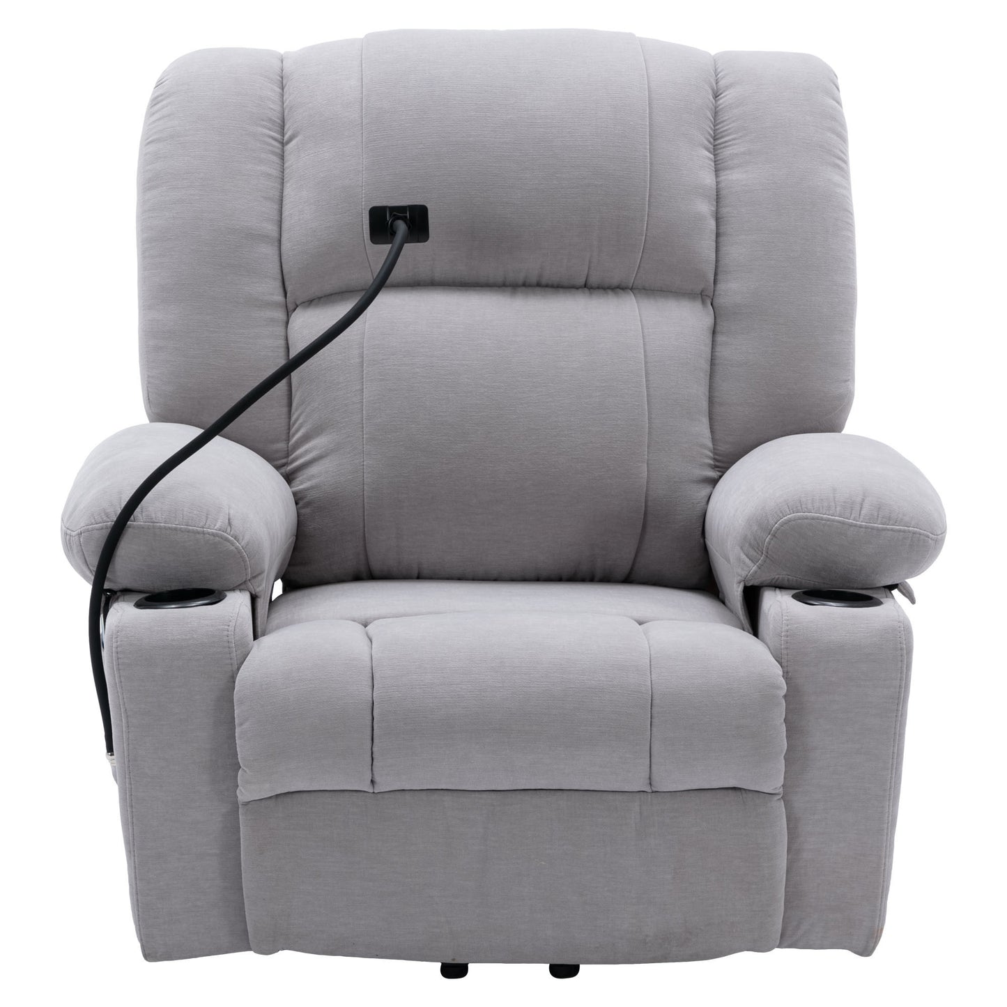 Dawson Power Lift Recliner with Massage - Gray